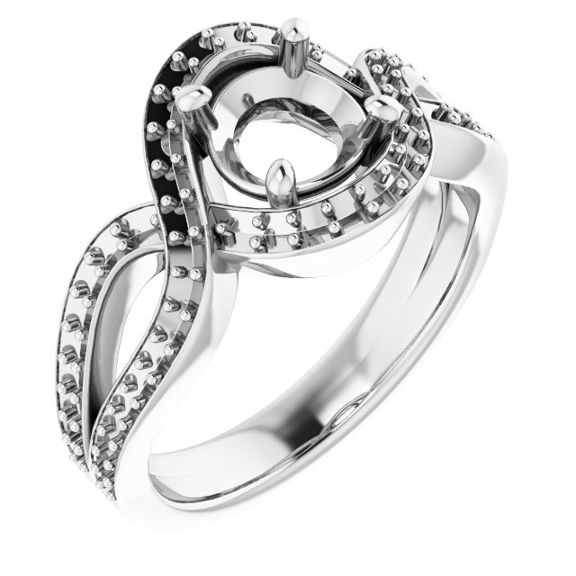 Criss-Cross Halo-Style Ring