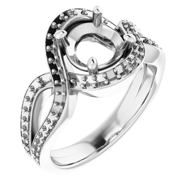 Criss-Cross Halo-Style Ring