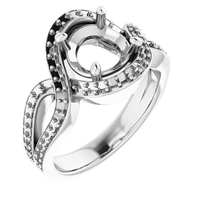Criss-Cross Halo-Style Ring