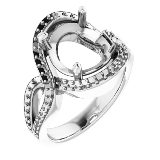 Criss-Cross Halo-Style Ring