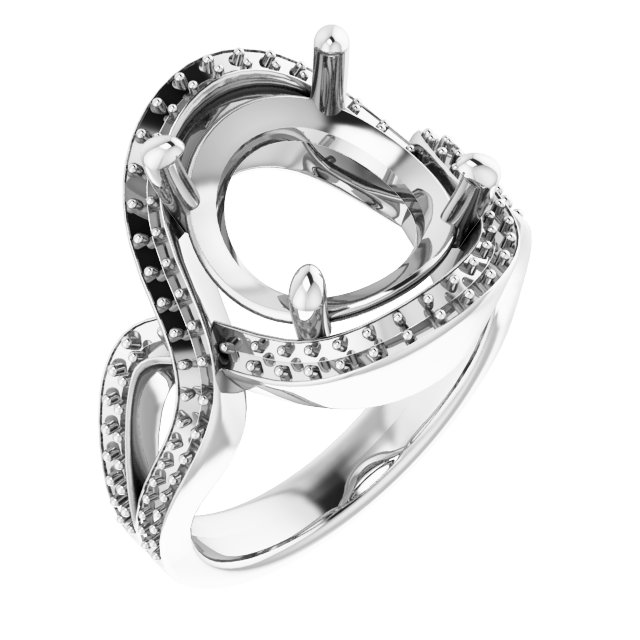 Criss-Cross Halo-Style Ring