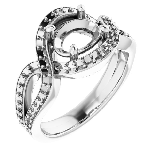 Criss-Cross Halo-Style Ring
