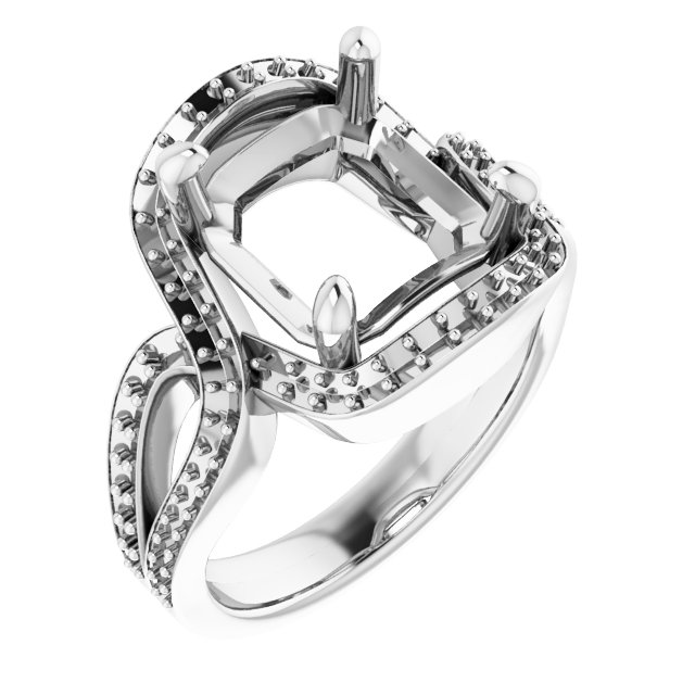 Criss-Cross Halo-Style Ring