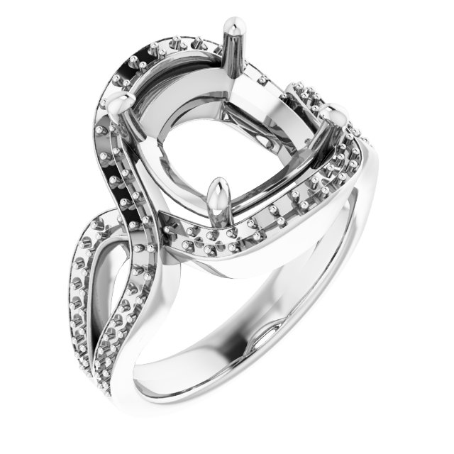 Criss-Cross Halo-Style Ring