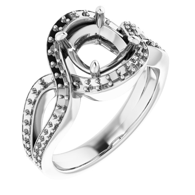Criss-Cross Halo-Style Ring