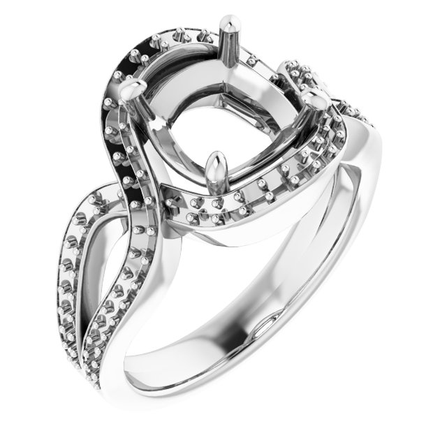 Criss-Cross Halo-Style Ring