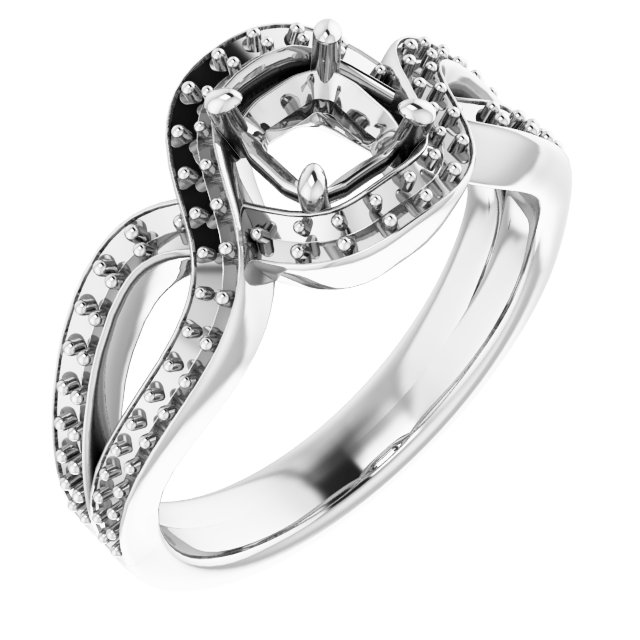 Criss-Cross Halo-Style Ring