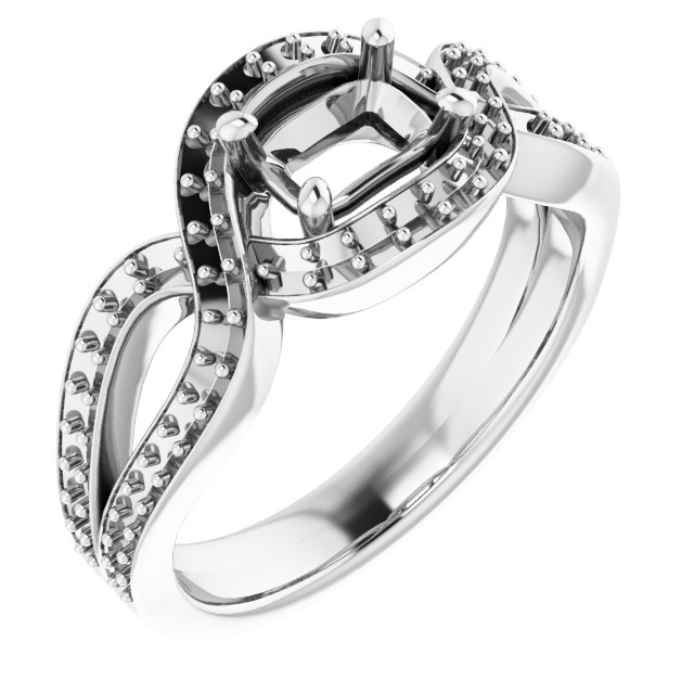 Criss-Cross Halo-Style Ring