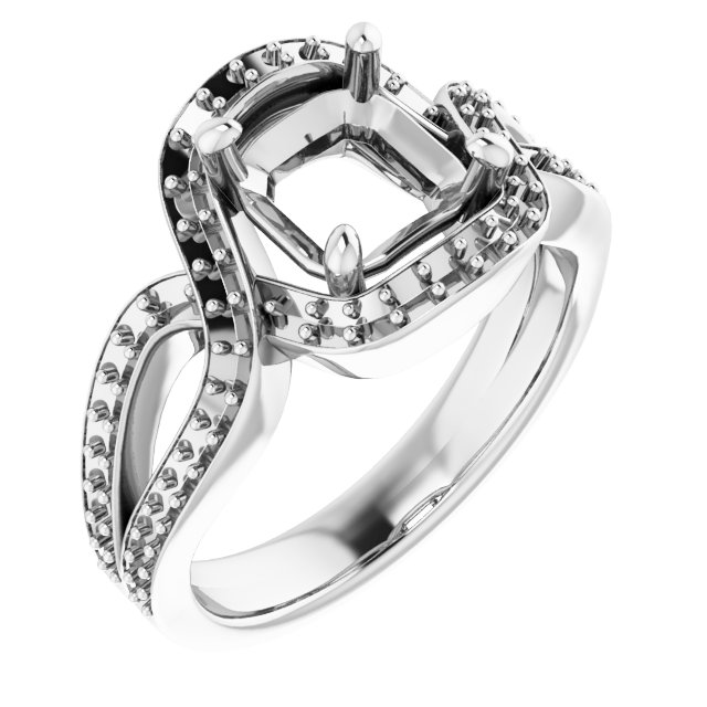 Criss-Cross Halo-Style Ring