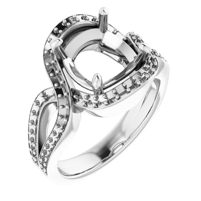Criss-Cross Halo-Style Ring