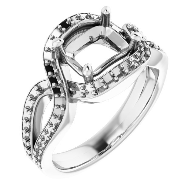 Criss-Cross Halo-Style Ring