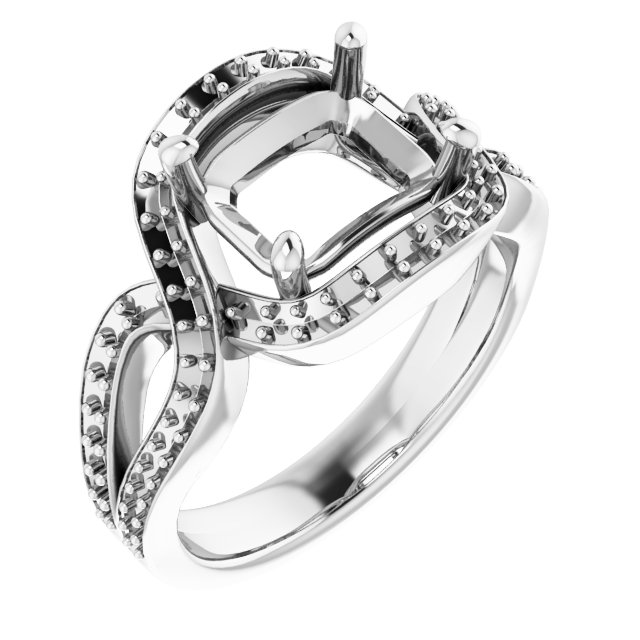 Criss-Cross Halo-Style Ring