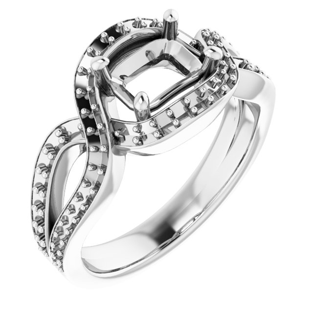 Criss-Cross Halo-Style Ring