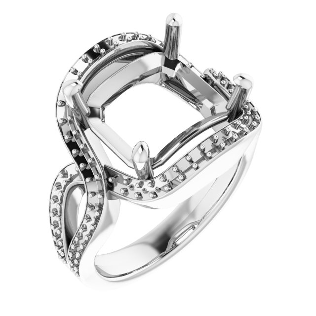 Criss-Cross Halo-Style Ring