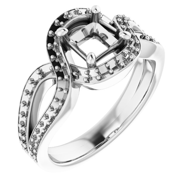 Criss-Cross Halo-Style Ring