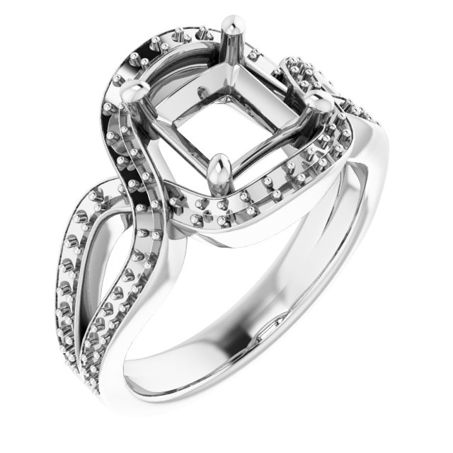 Criss-Cross Halo-Style Ring