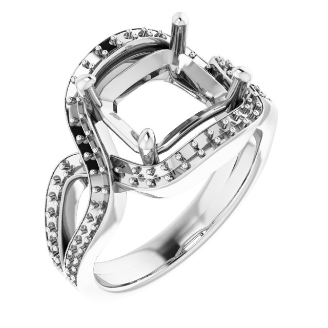 Criss-Cross Halo-Style Ring