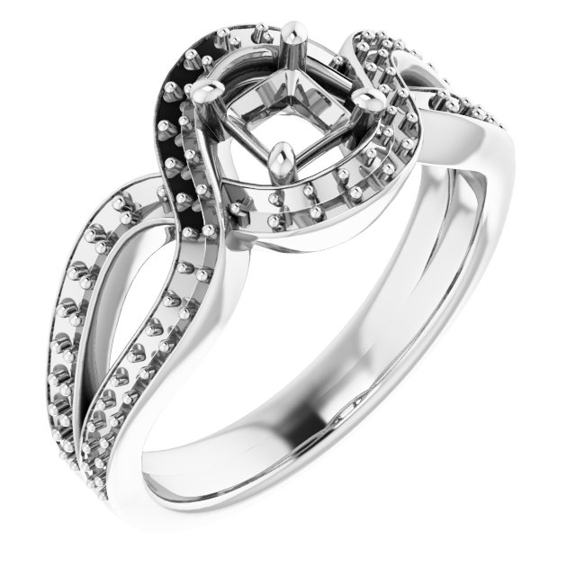 Criss-Cross Halo-Style Ring