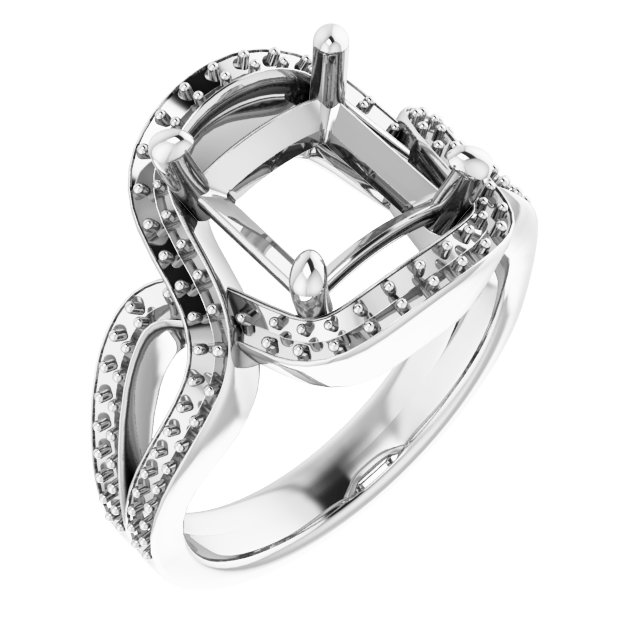 Criss-Cross Halo-Style Ring