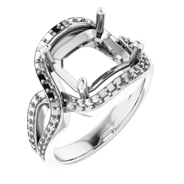 Criss-Cross Halo-Style Ring