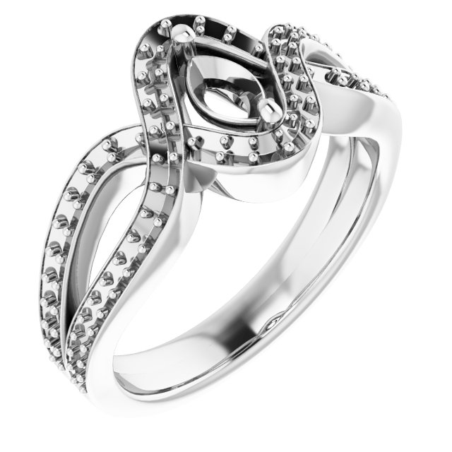 Criss-Cross Halo-Style Ring