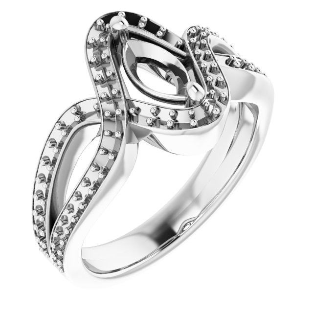 Criss-Cross Halo-Style Ring