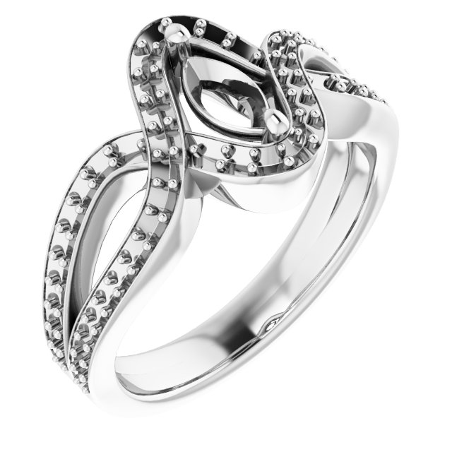 Criss-Cross Halo-Style Ring