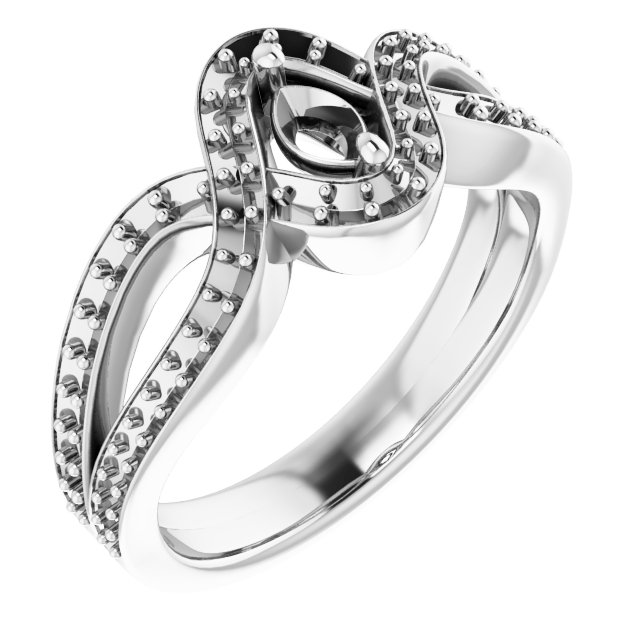 Criss-Cross Halo-Style Ring