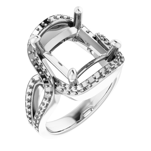 Criss-Cross Halo-Style Ring