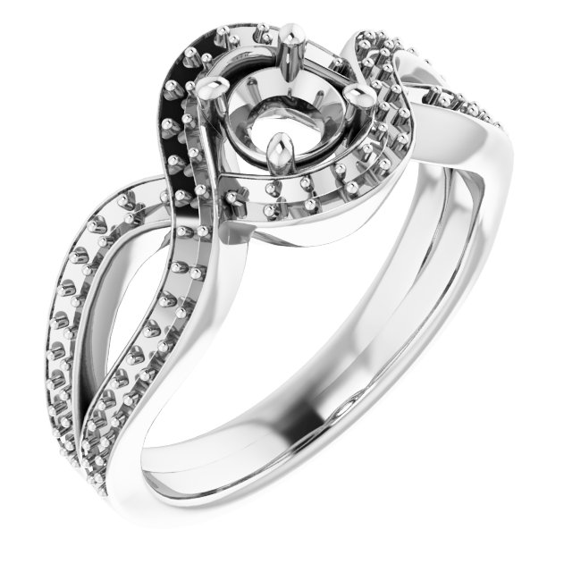 Criss-Cross Halo-Style Ring