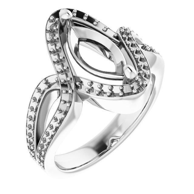 Criss-Cross Halo-Style Ring