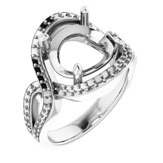 Criss-Cross Halo-Style Ring