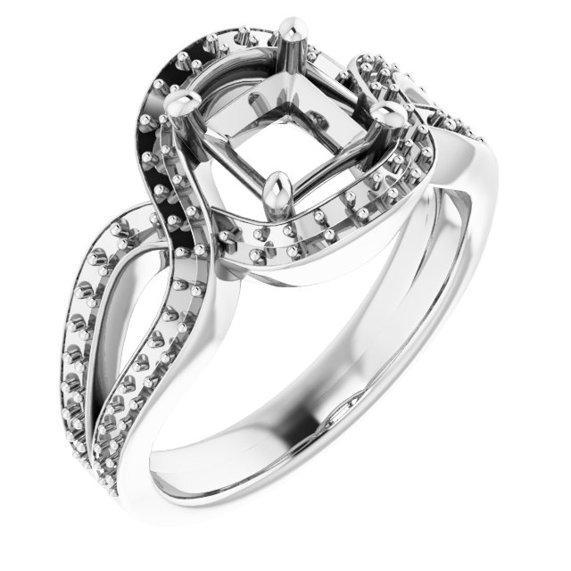 Criss-Cross Halo-Style Ring