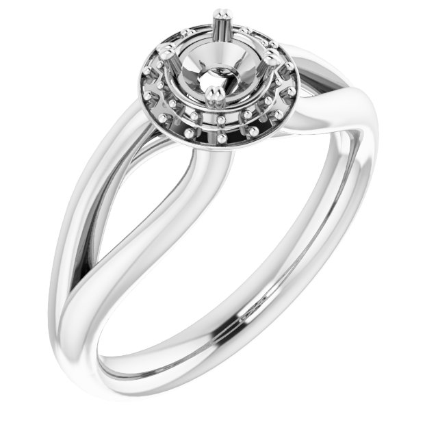 Halo-Style Engagement Ring