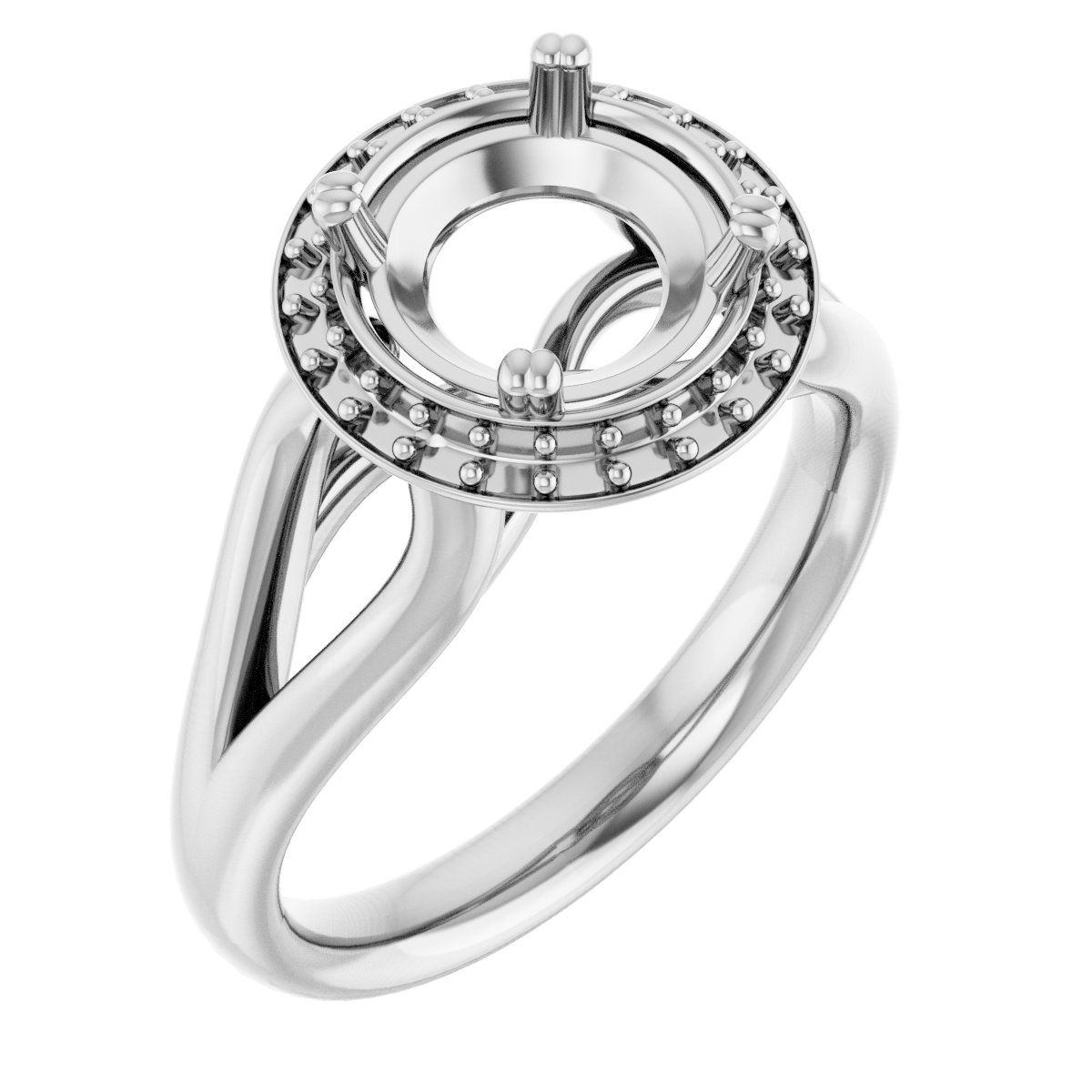 Halo-Style Engagement Ring