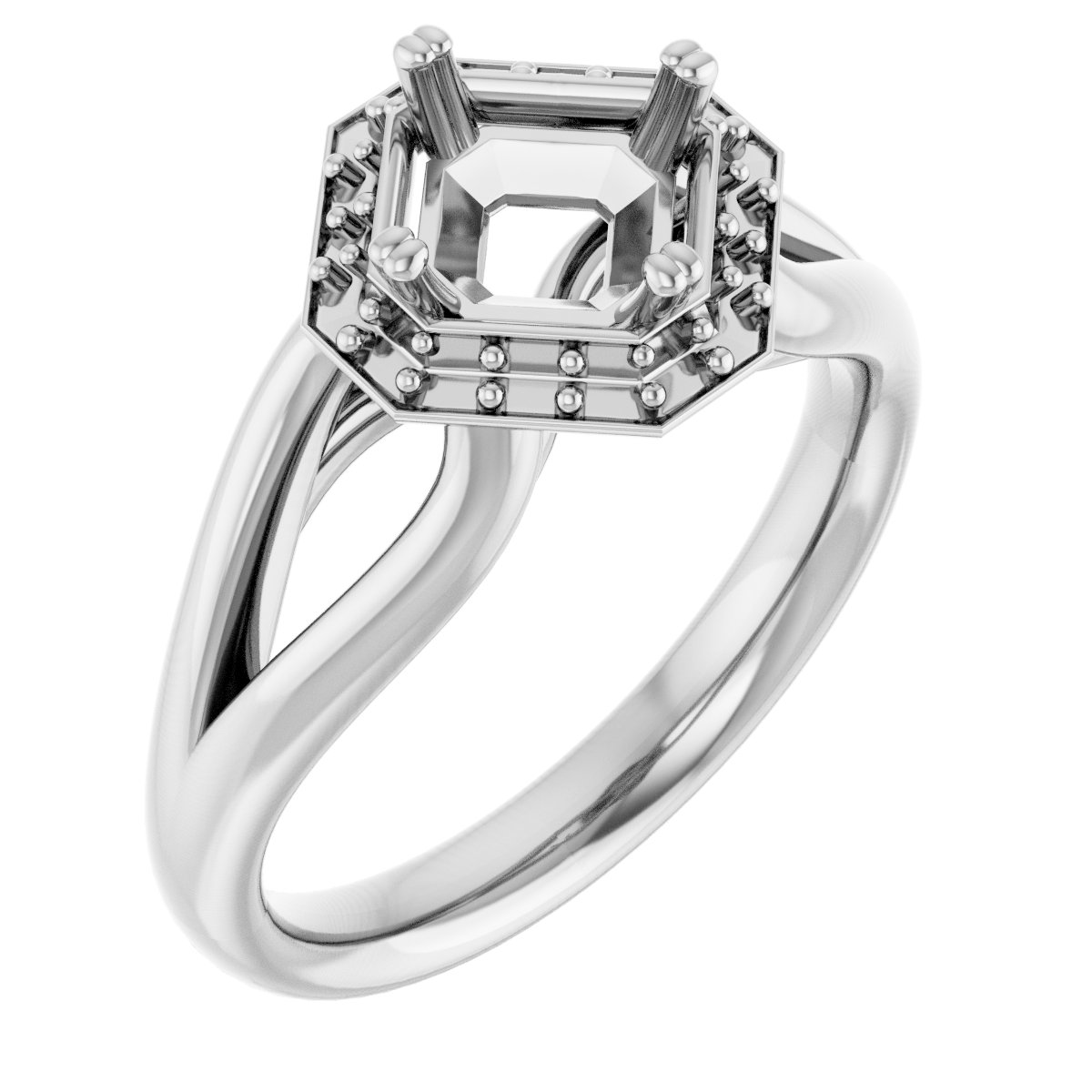 Halo-Style Engagement Ring