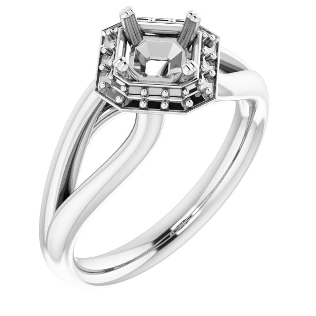 Halo-Style Engagement Ring