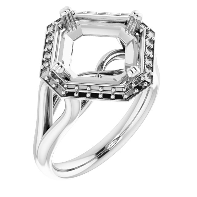 Halo-Style Engagement Ring