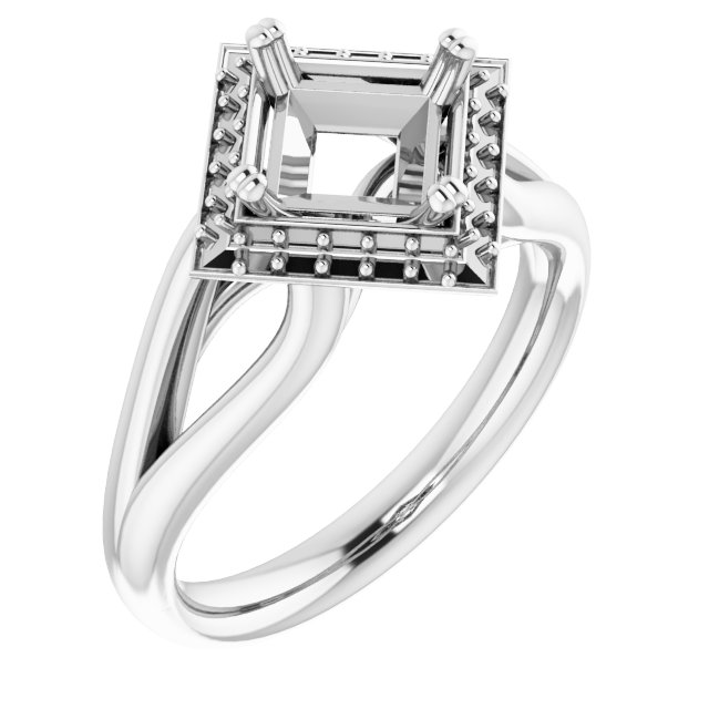 Halo-Style Engagement Ring