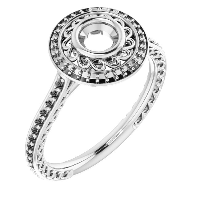Halo-Style Engagement Ring