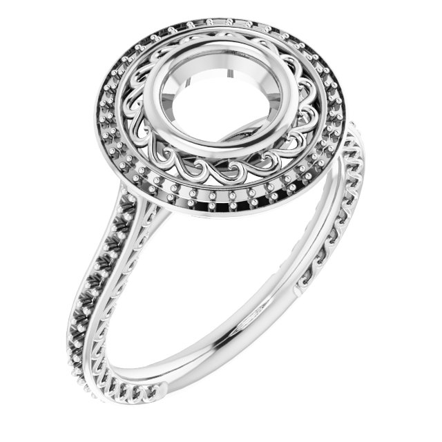 Halo-Style Engagement Ring
