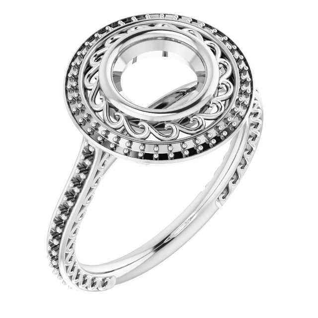 Halo-Style Engagement Ring