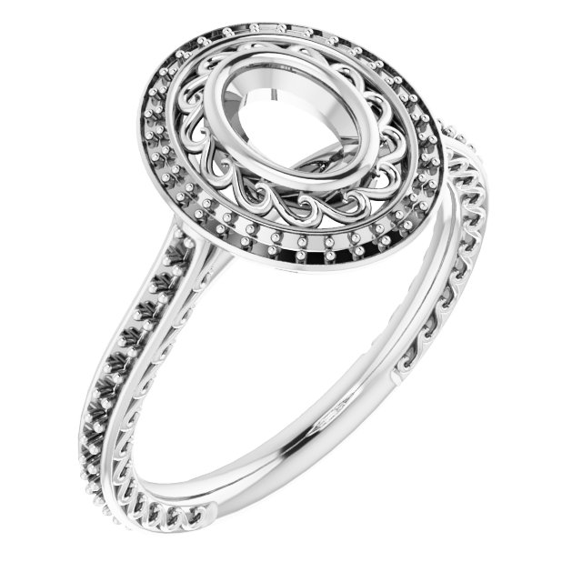 Halo-Style Engagement Ring