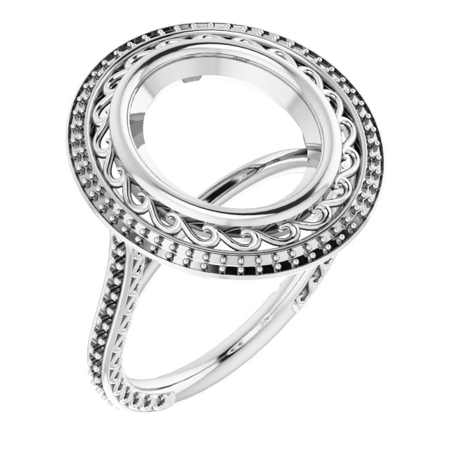 Halo-Style Engagement Ring