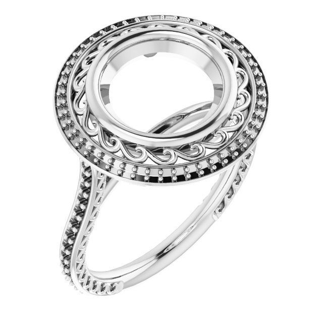 Halo-Style Engagement Ring