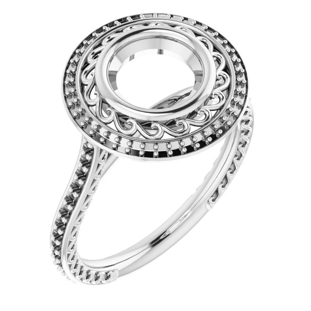 Halo-Style Engagement Ring