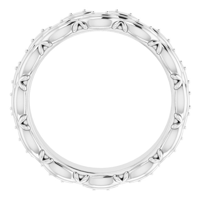 1.3 mm Round Eternity Band Mounting Size 6 view 2