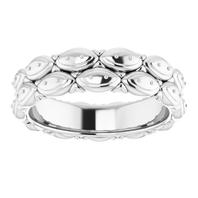 1.3 mm Round Eternity Band Mounting Size 6 view 3