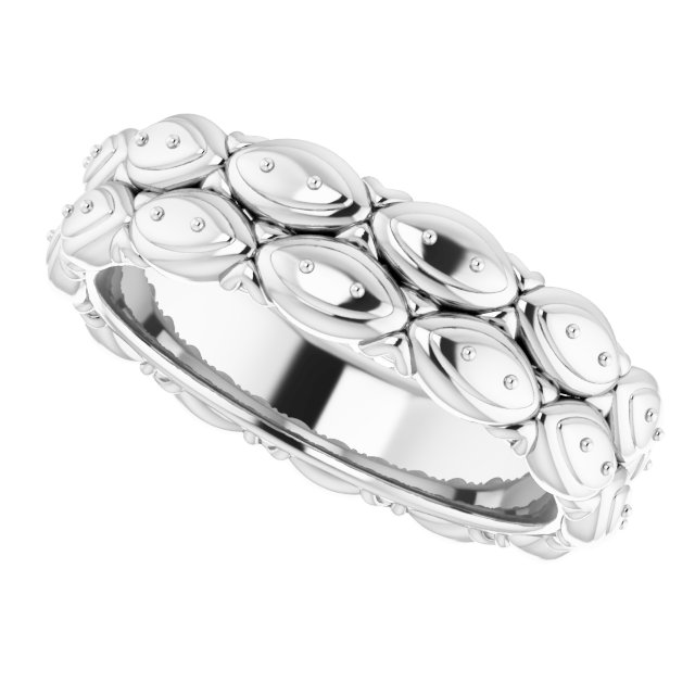 1.3 mm Round Eternity Band Mounting Size 6 view 5