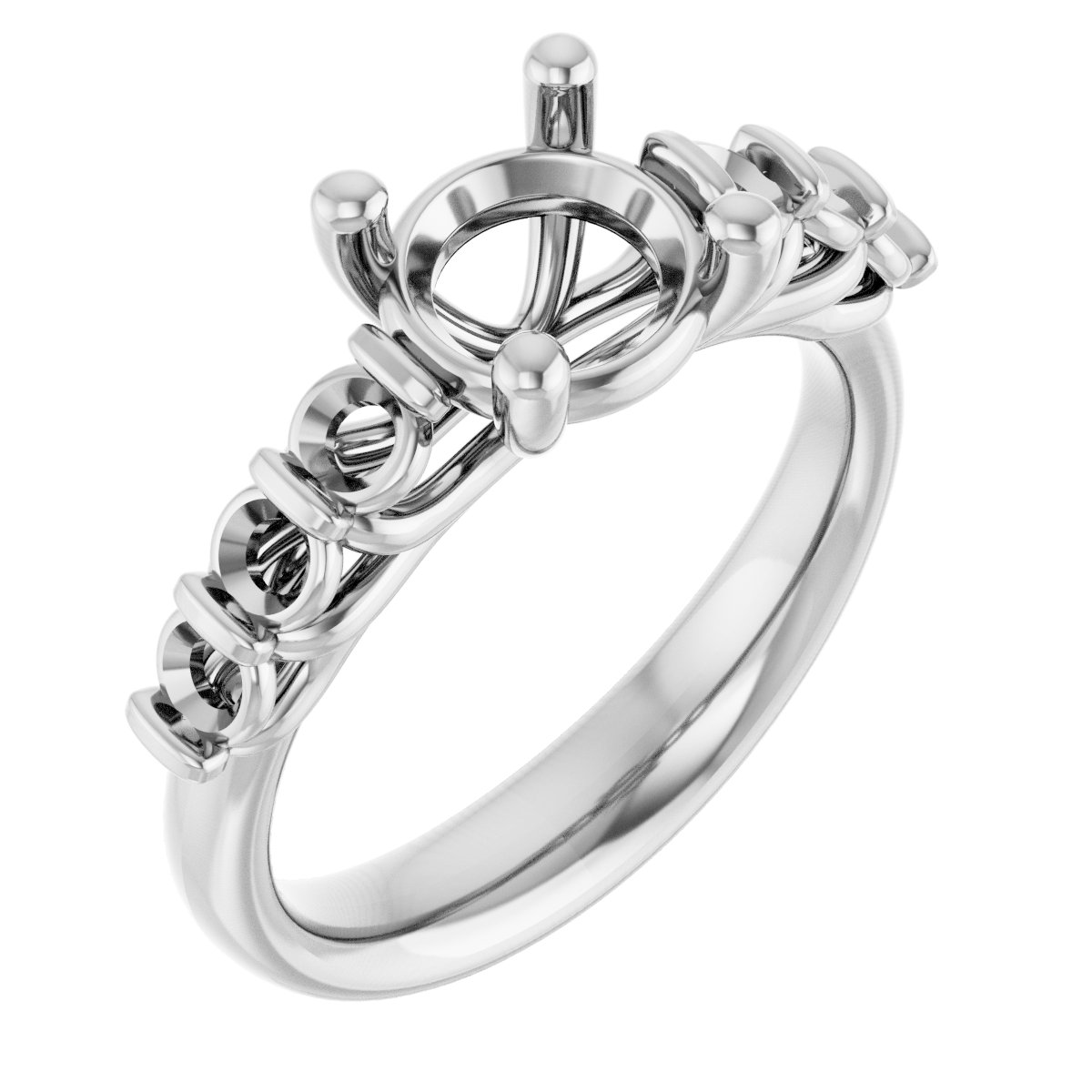Accented Engagement Ring